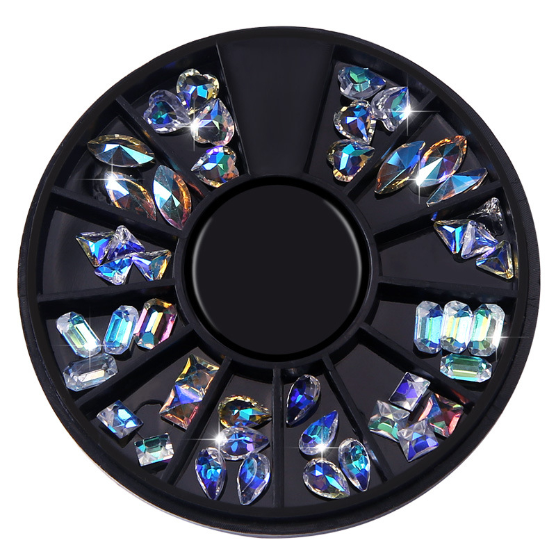 AB Nail Rhinestone in Wheel