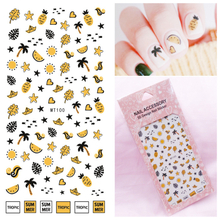MT099-102 3D Fruits Series Nail Art Sticker