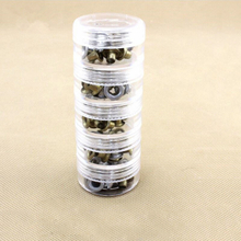 5pcs Stacked Adjustable Clear Plastic Jar Mini Storage Bottles