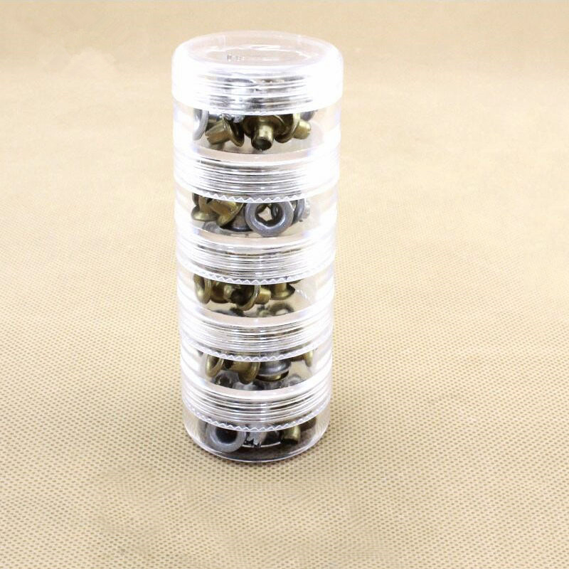 5pcs Stacked Adjustable Clear Plastic Jar Mini Storage Bottles