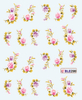 Flower Water Nail Sticker(small)