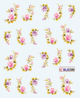Flower Water Nail Sticker(small)