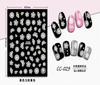 CC-029 3D White Transparent Flower Nail Sticker