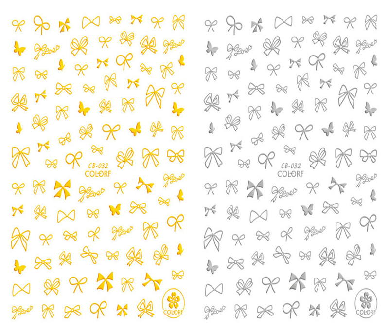 CB-032 3D Bow-knot Nail Art Sticker