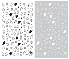 CB-045 3D Starry Nail Art Sticker