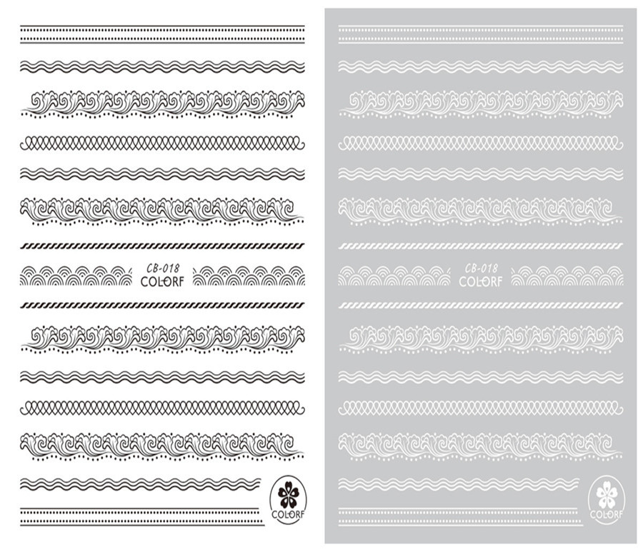 CB-018 3D Lace Nail Art Sticker