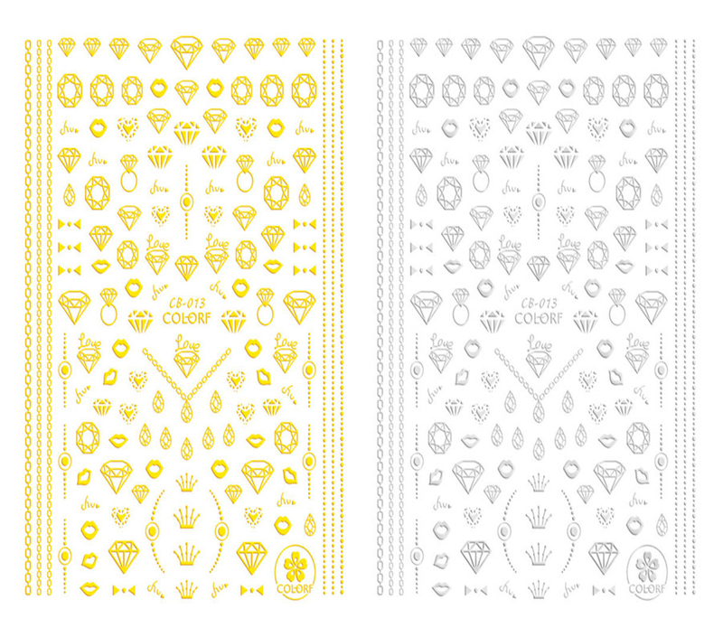 CB-013 3D Diamond Nail Art Sticker