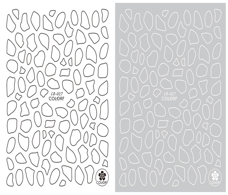 CB-027 3D Irregular Shape Nail Art Sticker