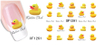 XF1289-1294 Water Nail Sticker
