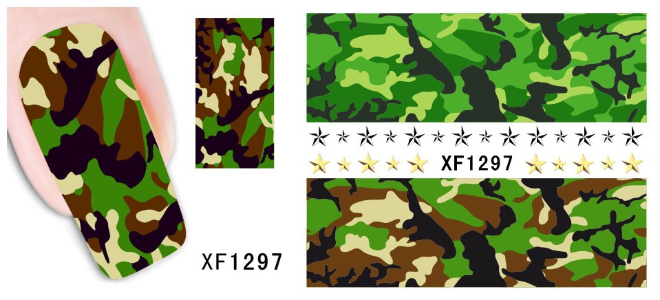 XF1295-1300 Water Nail Sticker