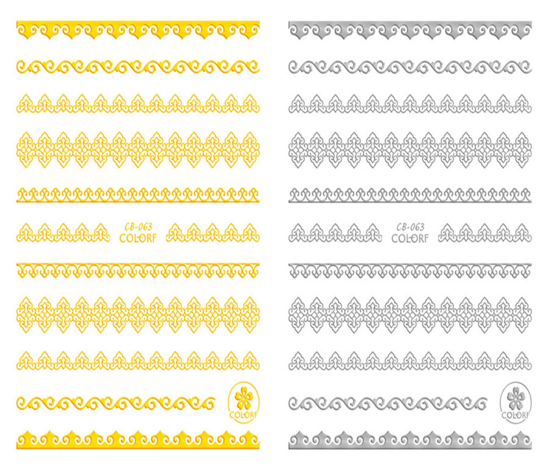 CB-063 3D Lace Self Adhesive Nail Art Sticker
