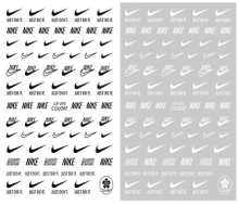 CB-093 3D Nike Brand Nail Art Sticker