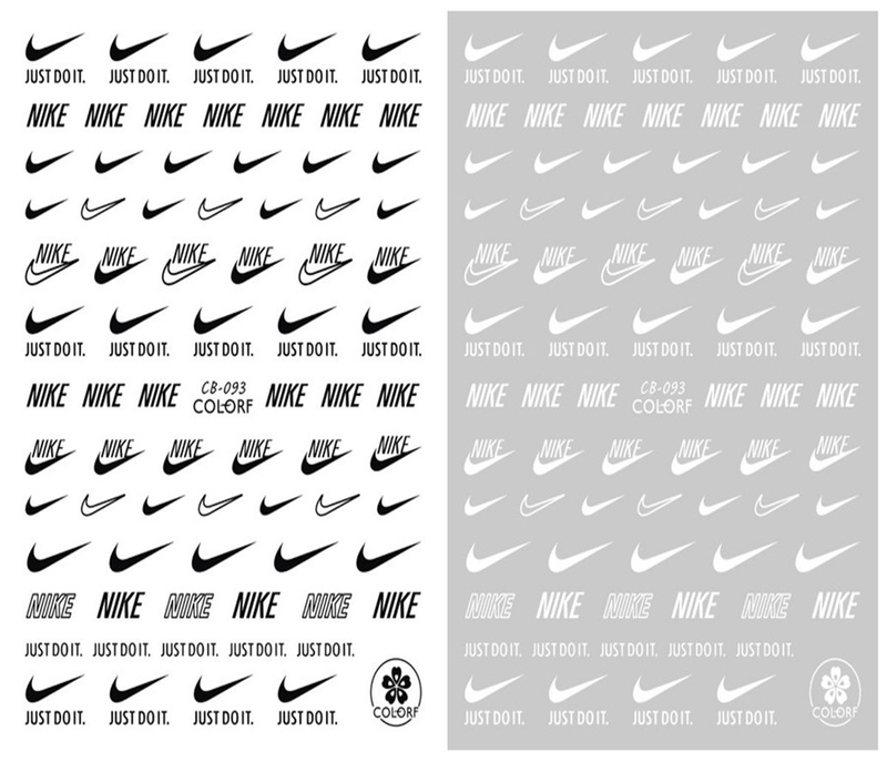 CB-093 3D Nike Brand Nail Art Sticker