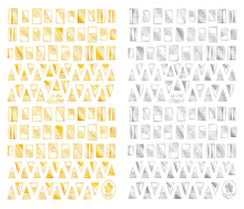 CB-096 3D Fragmentation Nail Art Sticker