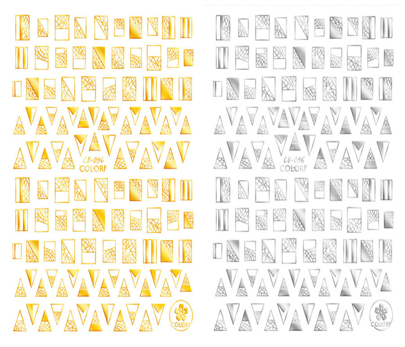 CB-096 3D Fragmentation Nail Art Sticker