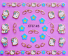XF6141-6146 3D Gold Metal Nail Art Sticker 