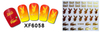 XF6055-6060 3D Gold Metal Nail Art Sticker 