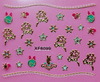 XF6094-6099 3D Gold Metal Nail Art Sticker 