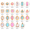 Cracked Stone Turquoise Vintage Natural Marble DIY Nail Rhinestones