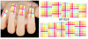 XF1522-1527 Lattice Water Nail Sticker