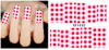 XF1528-1533 Lattice Water Nail Sticker