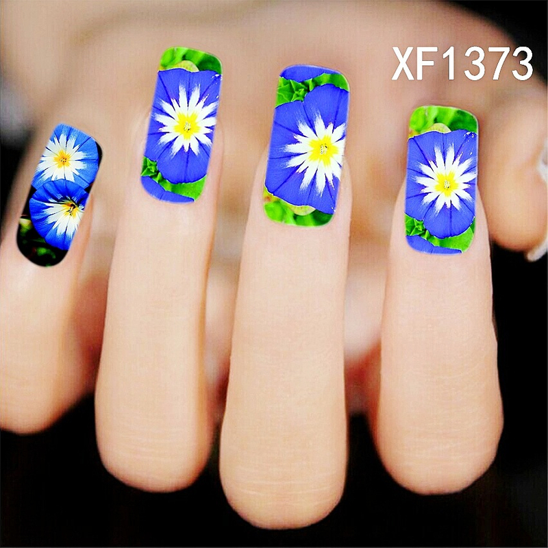 XF1372-1377 Flower Water Nail Sticker