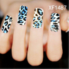 XF1486-1491 Peacock Andleopard Water Nail Sticker