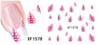 XF1573-1578 Popular Water Nail Sticker