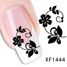 XF1444-1449 Flower Water Nail Sticker