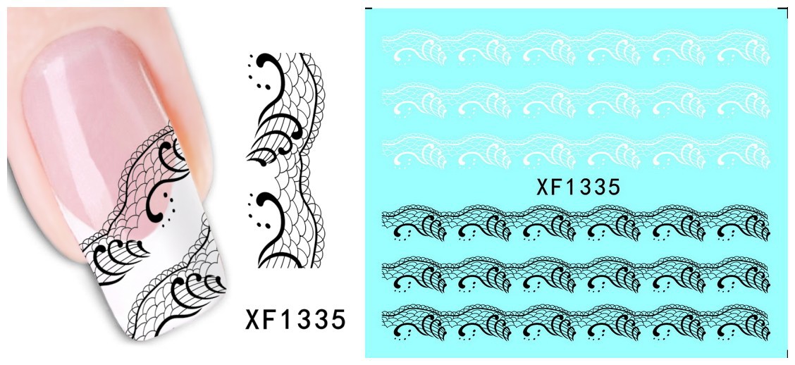 XF1331-1336 Water Nail Sticker