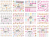 A517-528 Cute Water Nail Sticker