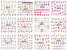 A517-528 Cute Water Nail Sticker