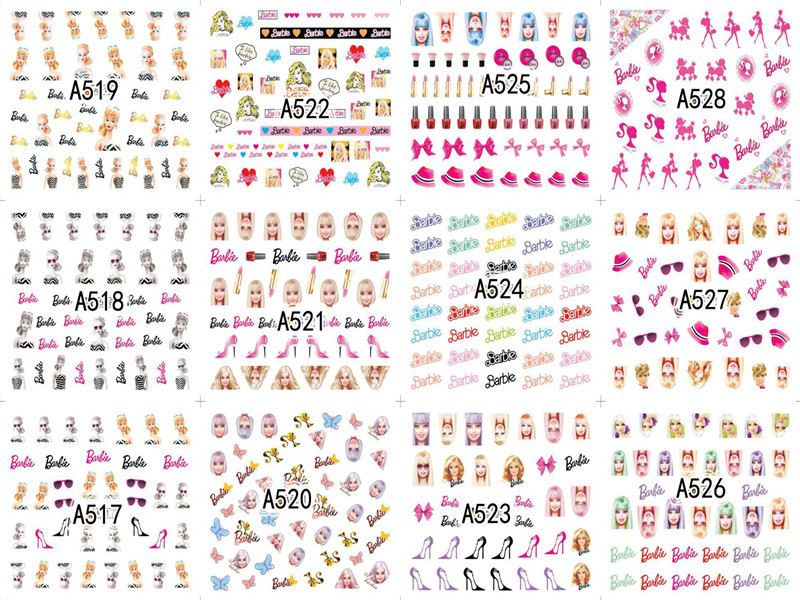A517-528 Cute Water Nail Sticker