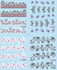 Flower Water Nail Sticker