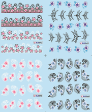 Flower Water Nail Sticker