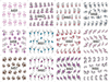 A457-468 Flower Water Nail Sticker