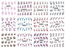 A457-468 Flower Water Nail Sticker