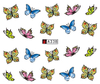 A337-342 Butterfly Water Nail Sticker