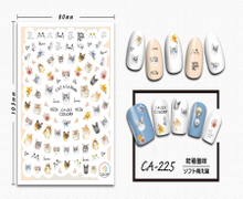 CA-225 3D Cat Nail Sticker