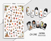 CA-346 3D Halloween Pumpkin Nail Sticker