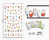 CA-331 3D Fresh Christmas Nail Sticker