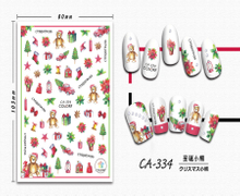 CA-334 3D Christmas Bear Nail Sticker