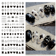 MT075 3D Different Shape Nail Art Sticker