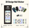 SN001-012 Rainbow Nail Sticker