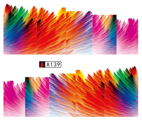 A139-144 Water Nail Sticker