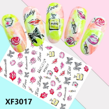 XF3017 3D Self Adhesive Cosmetic Nail Art Sticker 