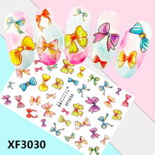 XF3030 3D Self Adhesive Bow-knot Nail Art Sticker 