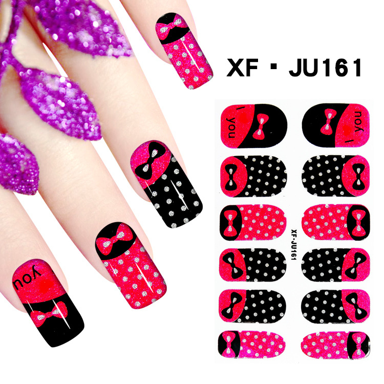 JU161 Full Cover Nail Polish Sticker 