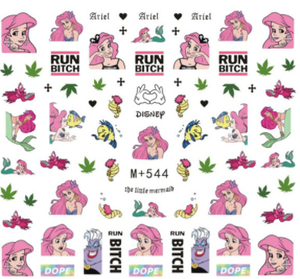 M+544-550 Disney Cartoon Water Nail Sticker 