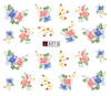 A013-018 Flower Water Nail Sticker